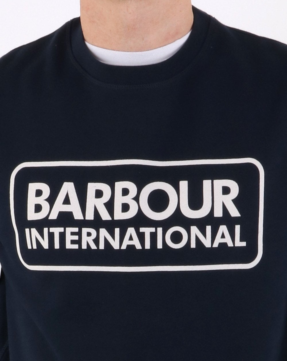 Barbour International Large Logo Sweat Navy