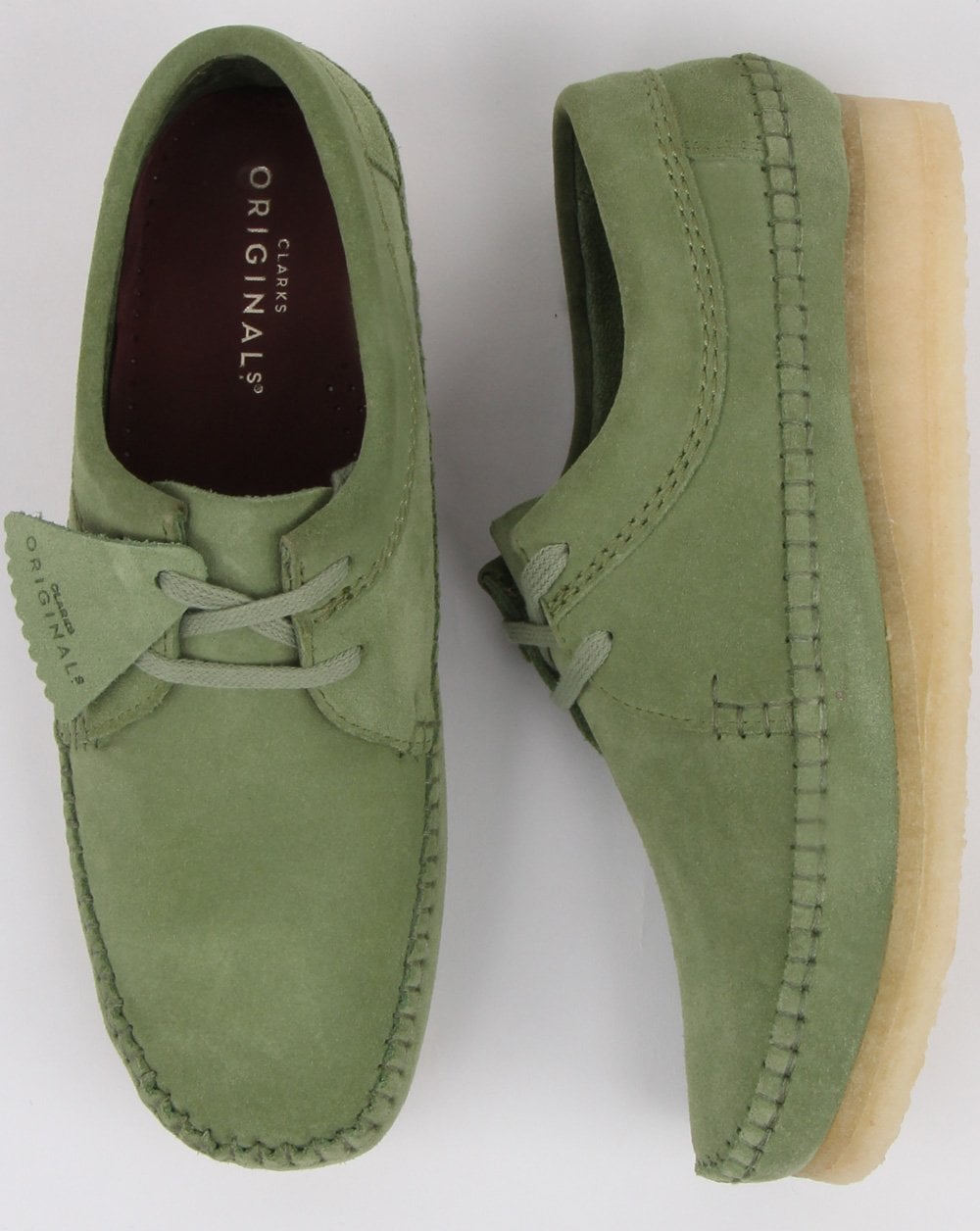 Clarks Originals Weaver Shoes Cactus Green