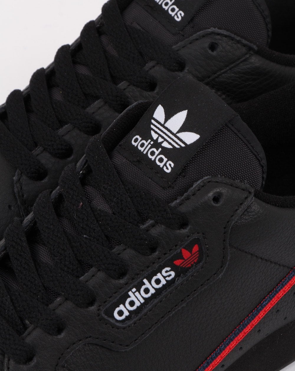 Adidas Continental 80 Trainers Black/scarlet/navy