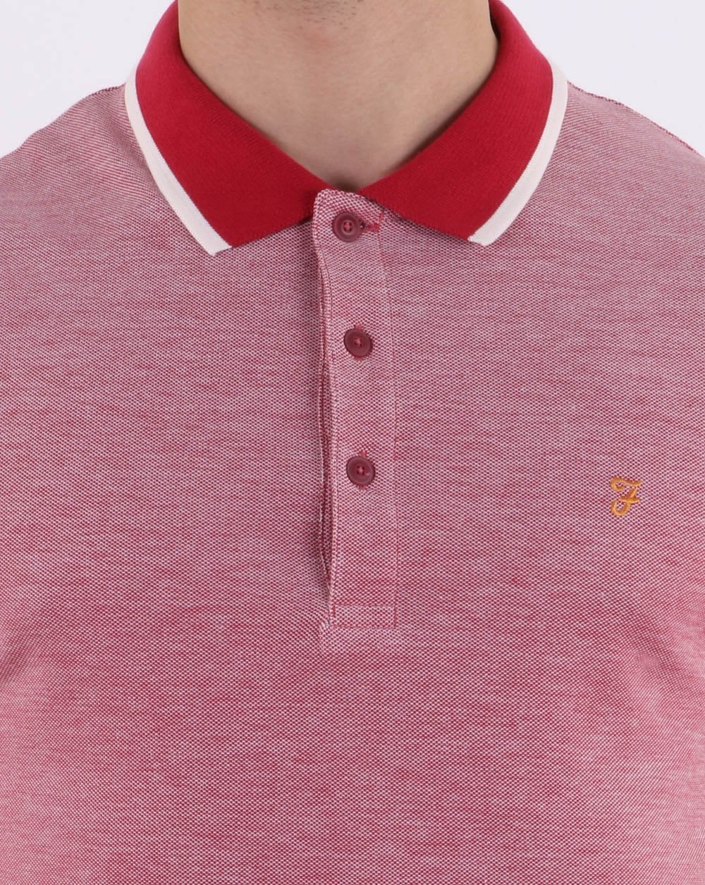 Farah Basel Pique Polo Red