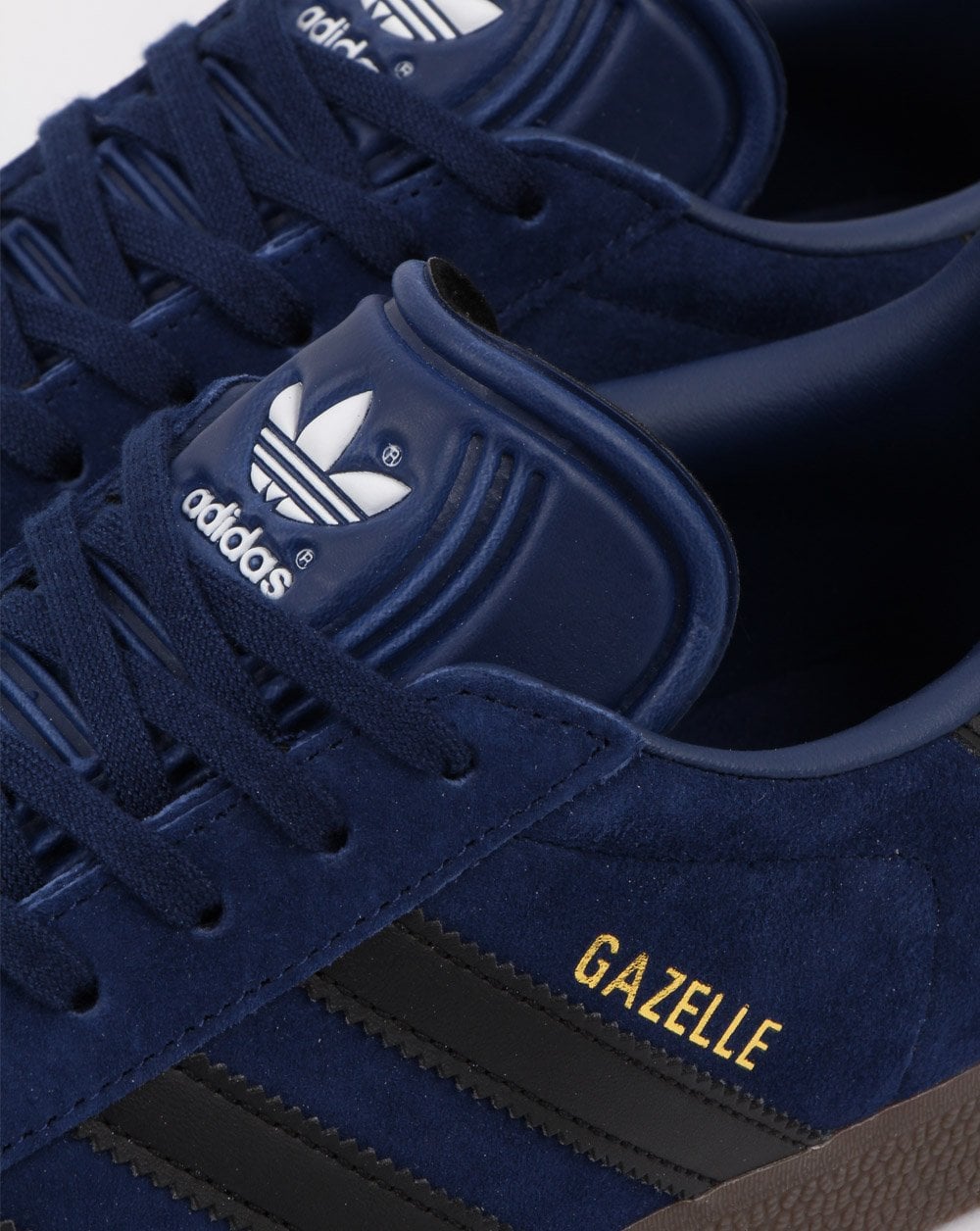 Adidas Gazelle Trainers Dark Blue/black/gum