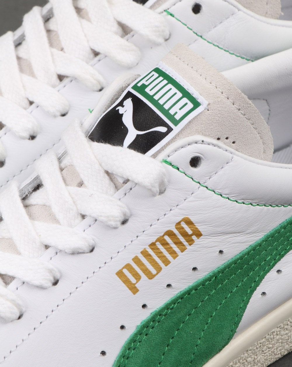 Puma Basket Trainer White/amazon Green
