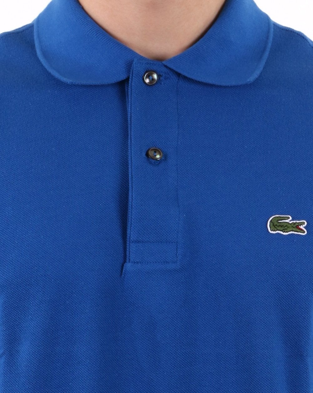 Lacoste Classic Two Button Pique Polo Shirt Blue