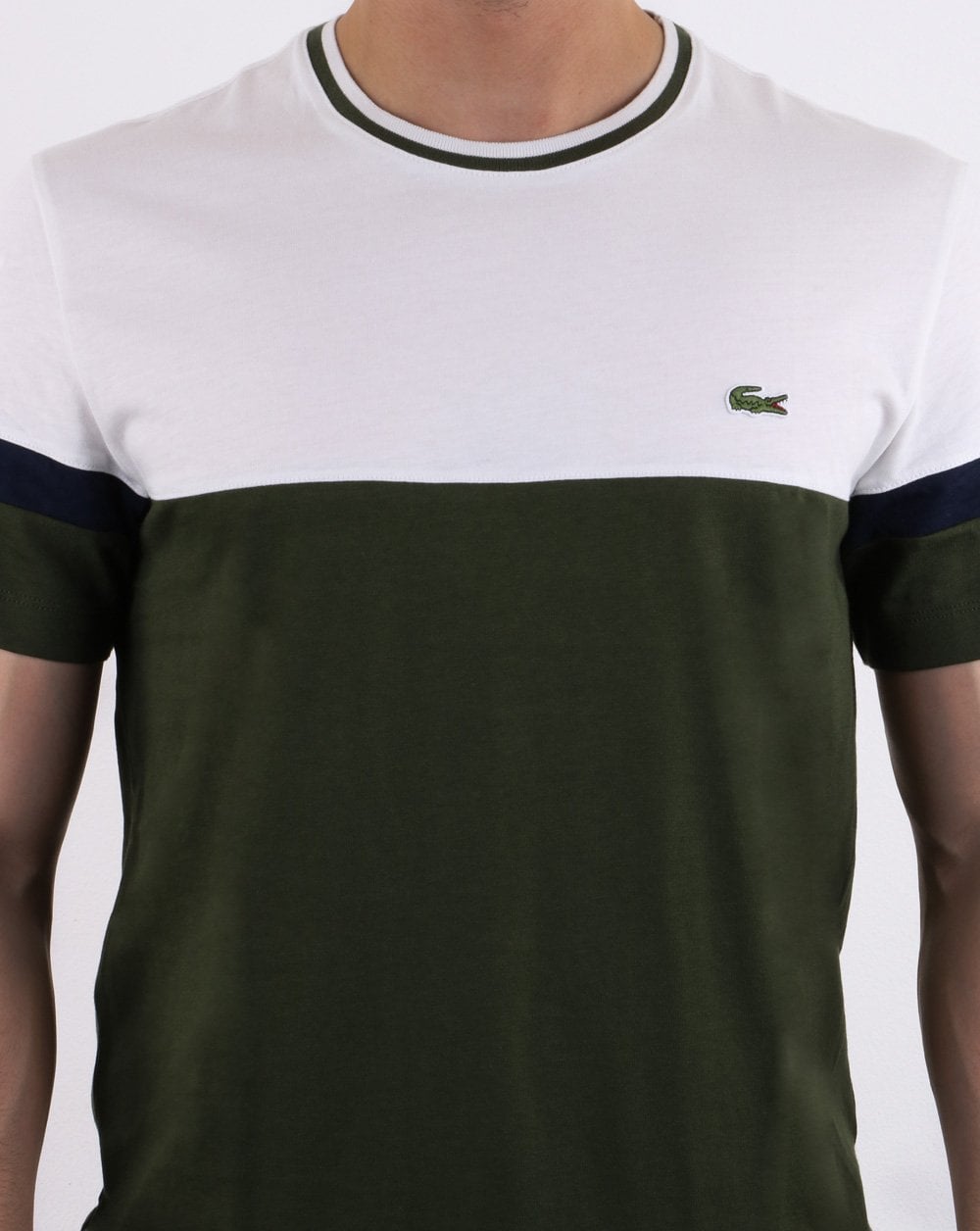 Lacoste Logo T-shirt White & Olive