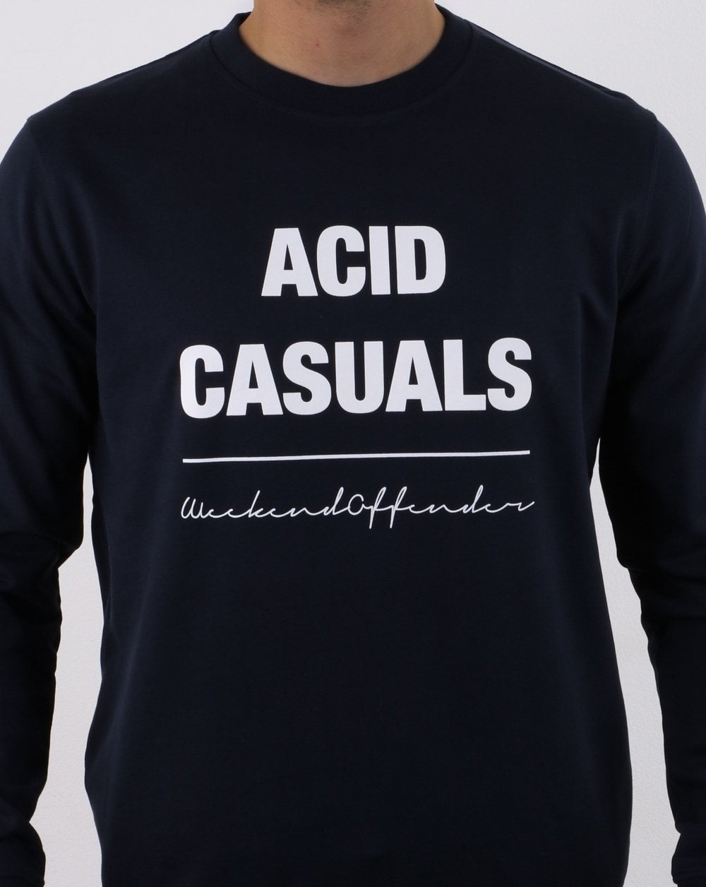 Weekend Offender Acid Casual Sweat Navy
