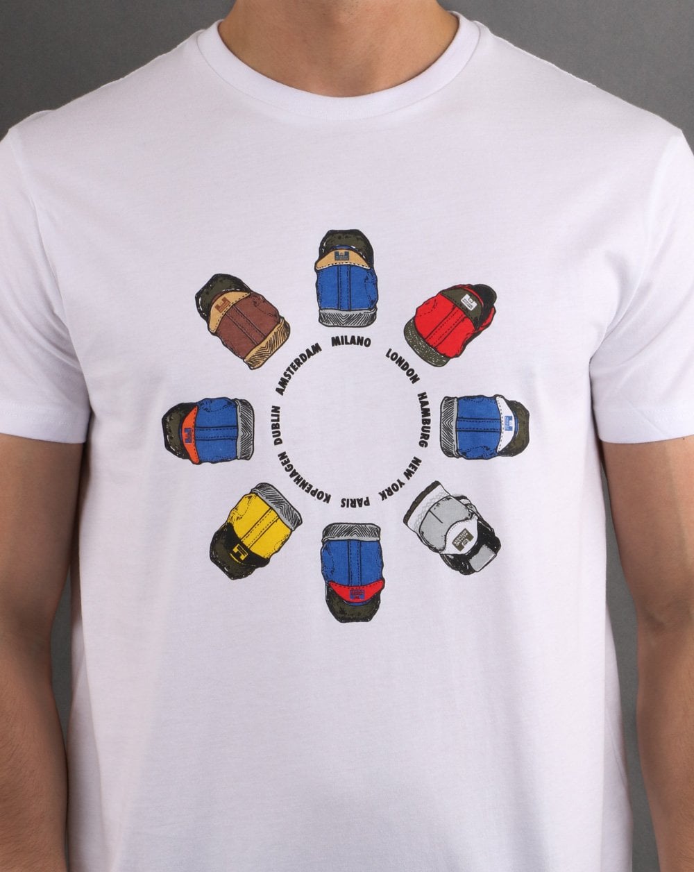 Weekend Offender Heel Wheel T-shirt White