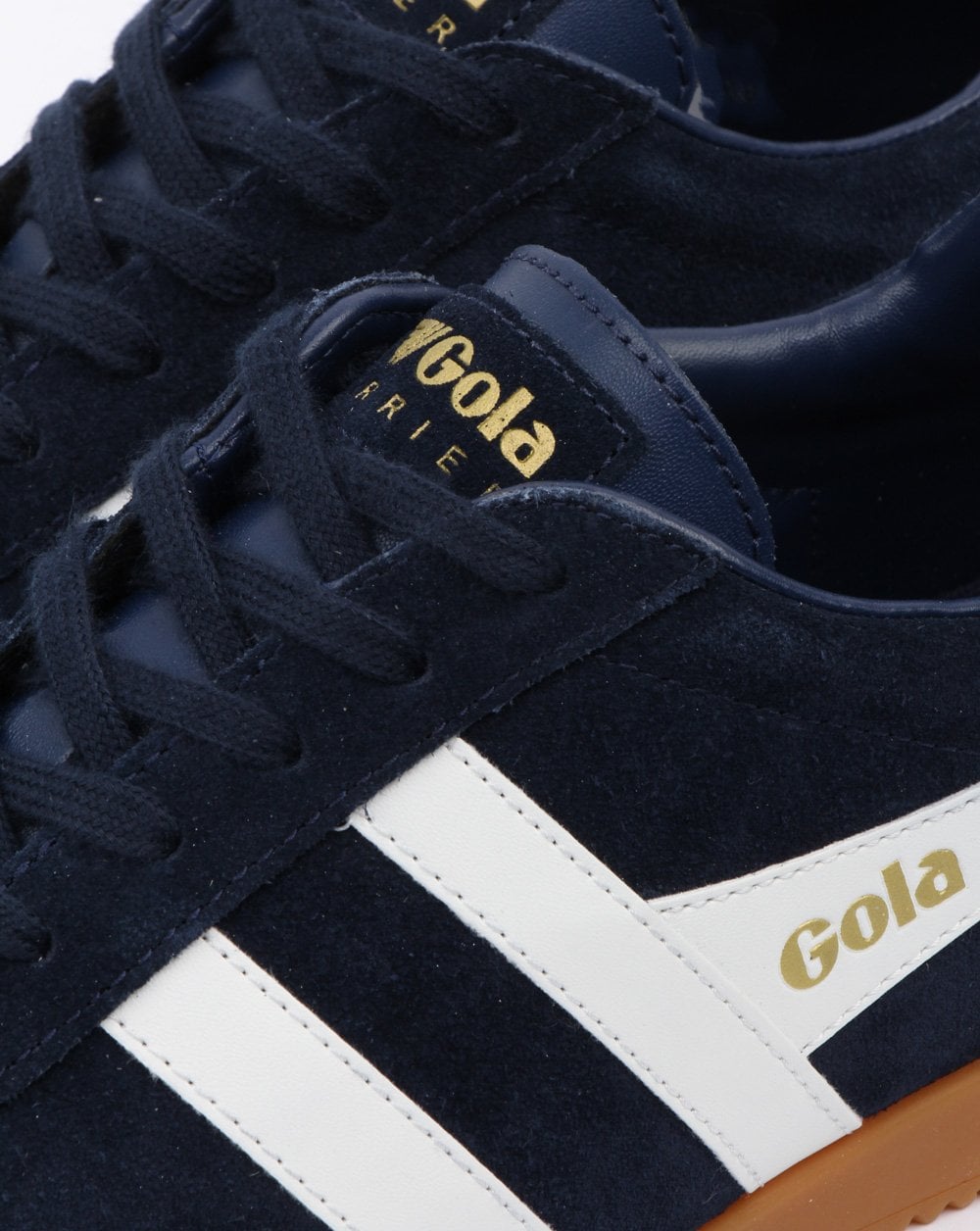Gola Harrier Suede Trainer Navy/white