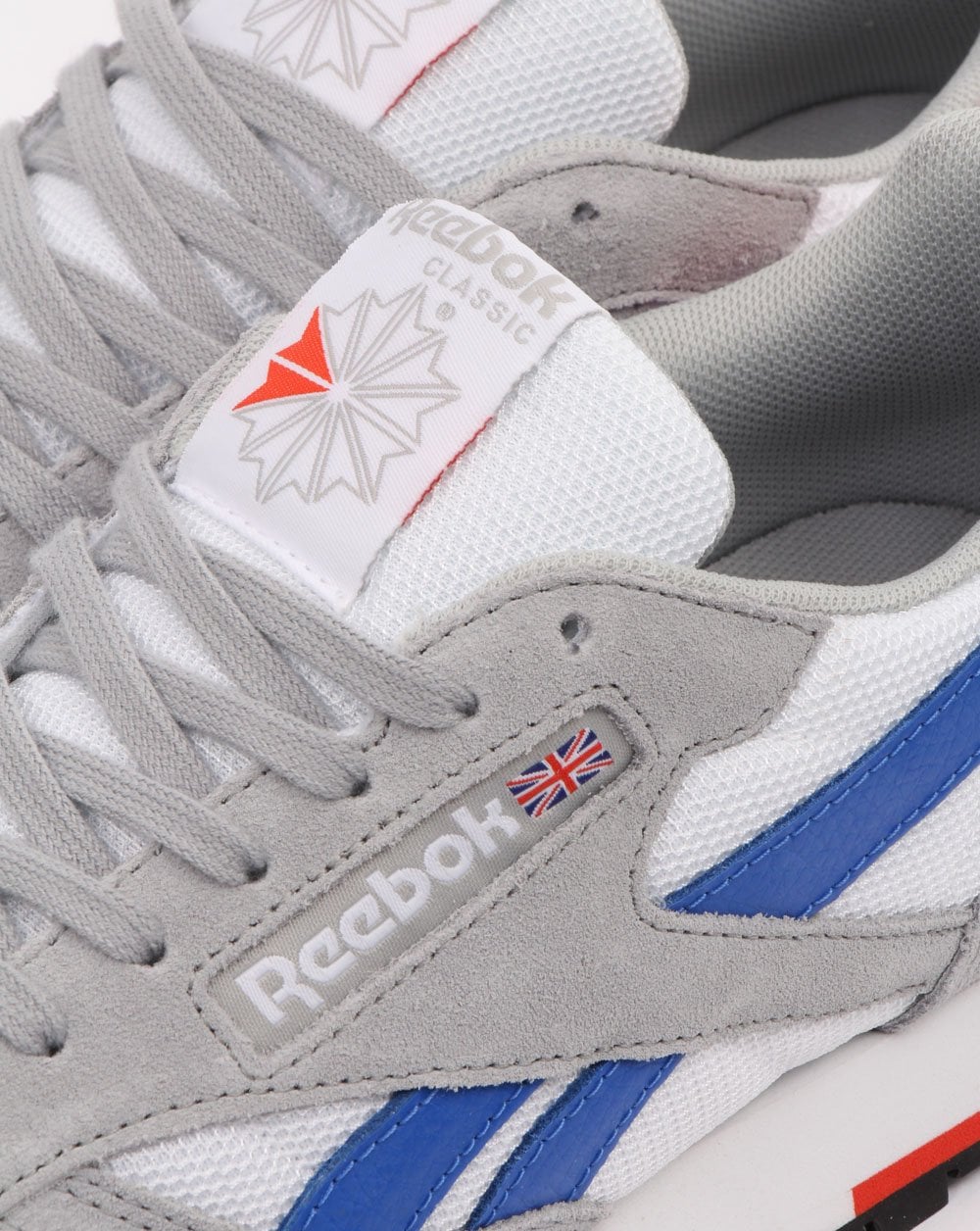Reebok Classic Trainers White/Grey/Blue