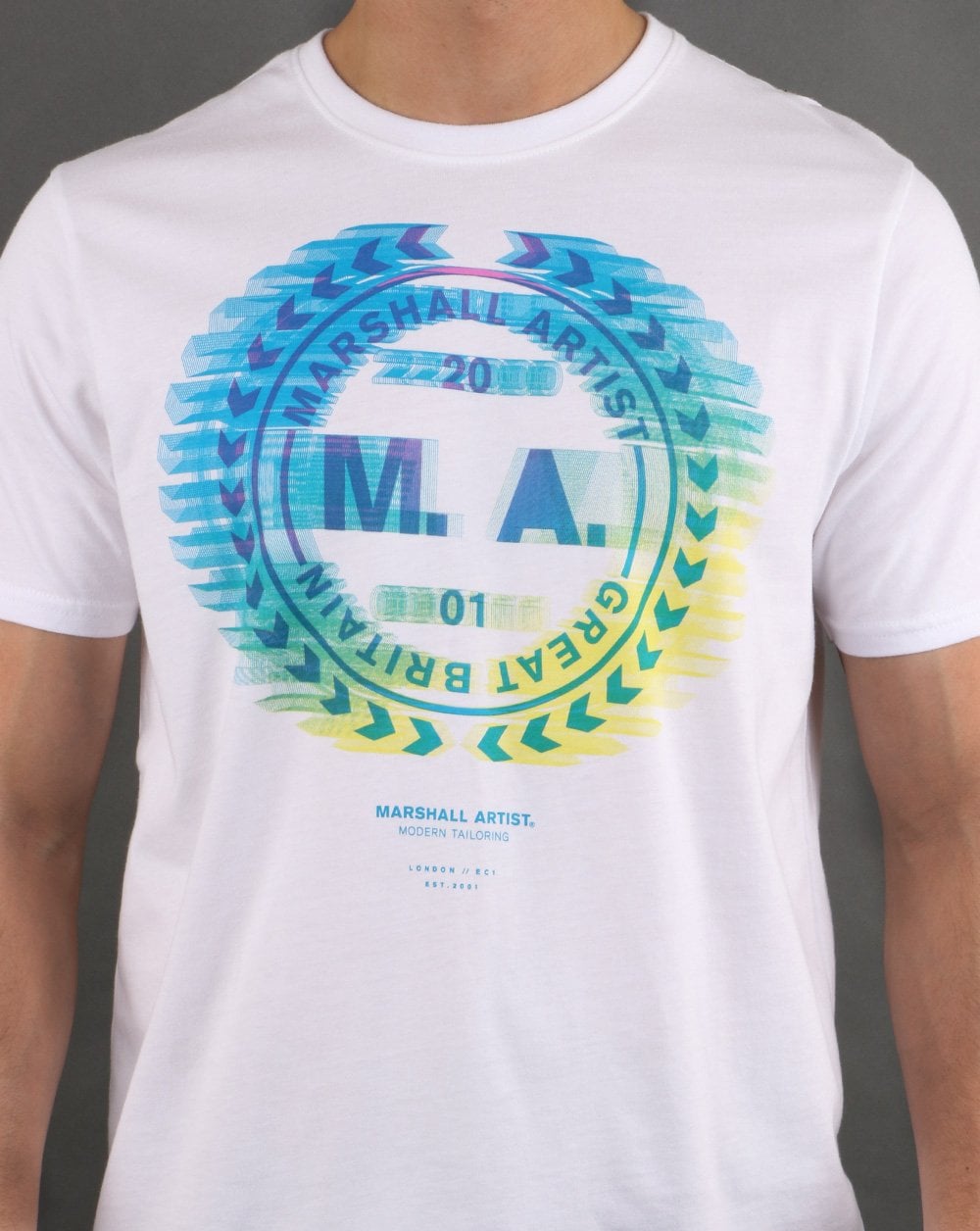 Marshall Artist Molecular Graphic T-shirt White