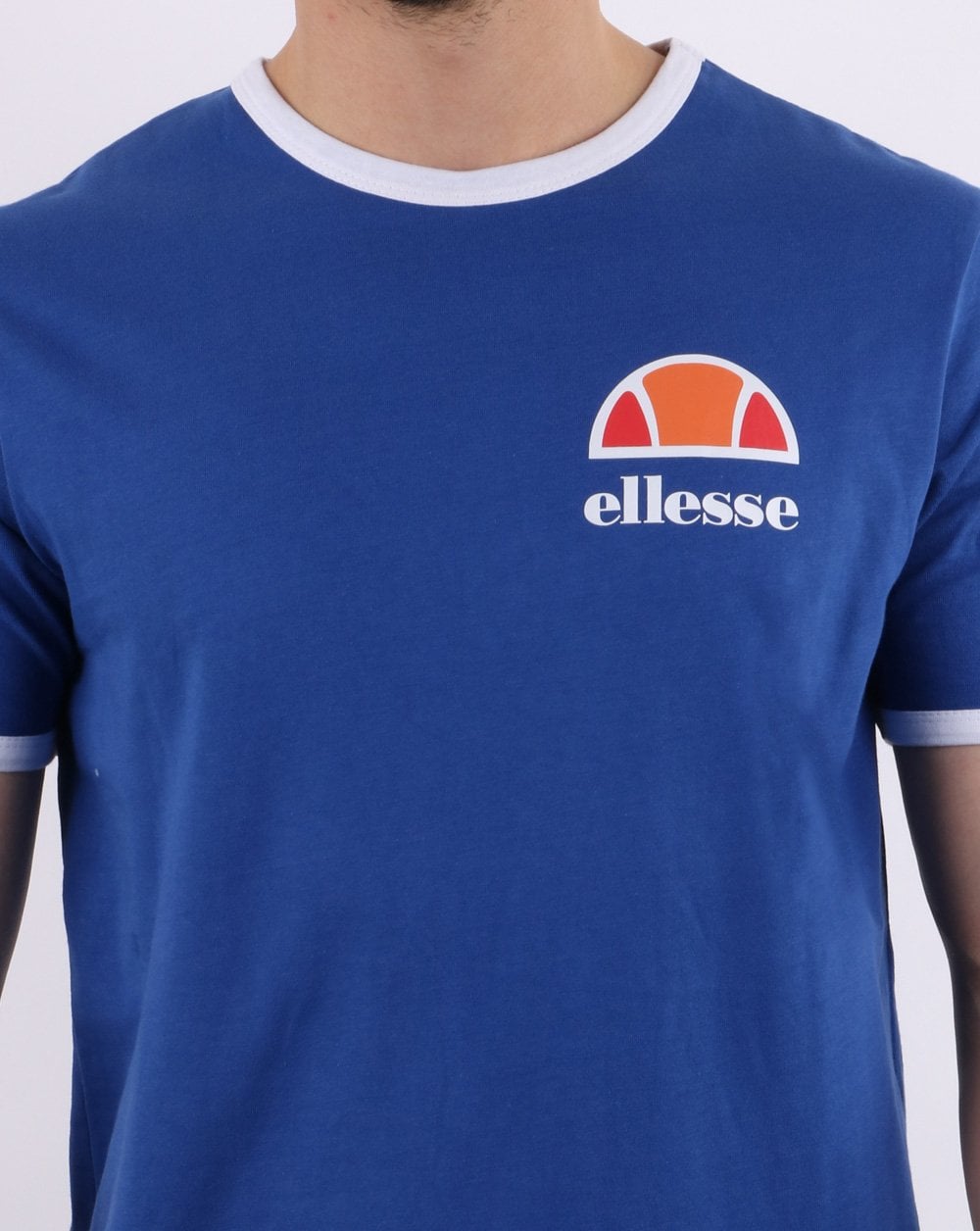 Ellesse Ringer T Shirt Royal Blue