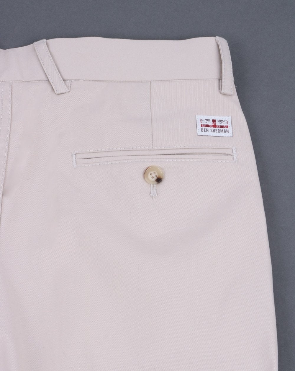 Ben Sherman Slim Stretch Chino Short Putty