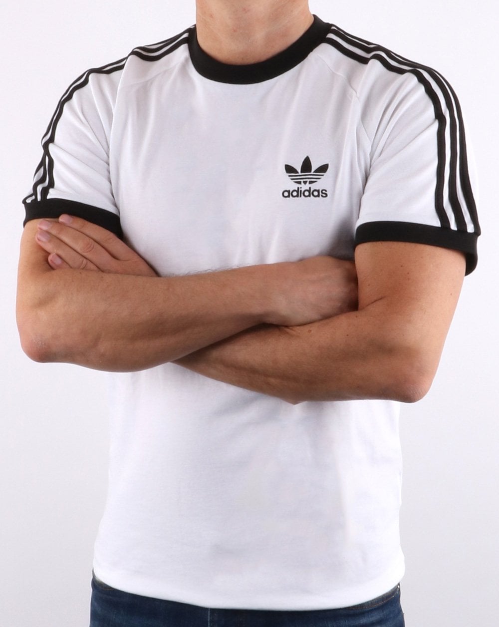 Adidas Originals 3 Stripes T Shirt White