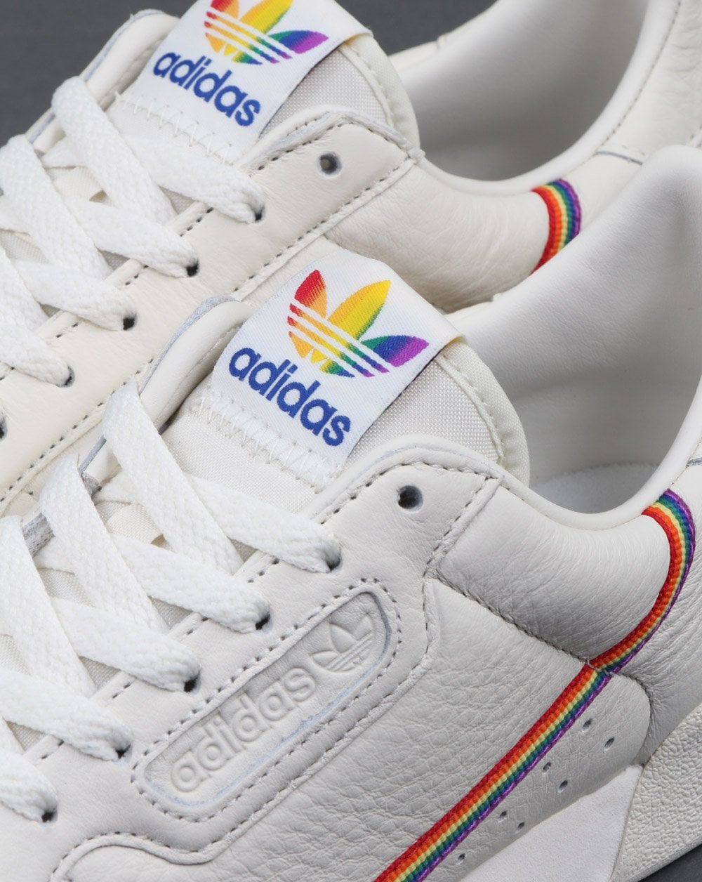 Adidas Continental 80s Pride Trainers White- Multi