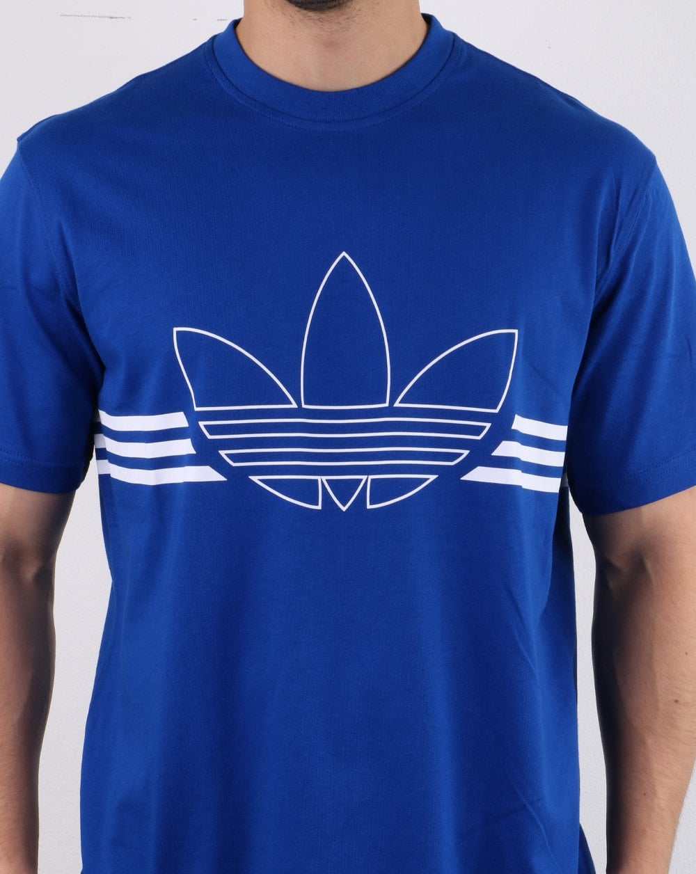 Adidas Originals Outline Trefoil T Shirt Collegiate Royal