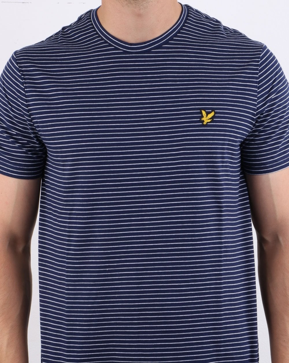 Lyle And Scott Fine Stripe T-shirt Navy