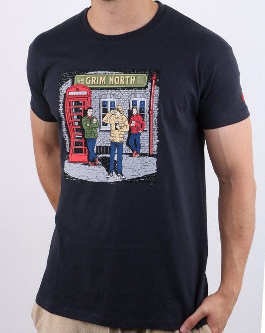 80s Casuals 80s Casuals The Grim North T-shirt Navy