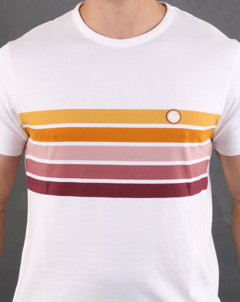 Pretty Green Gordon Chest T-shirt White