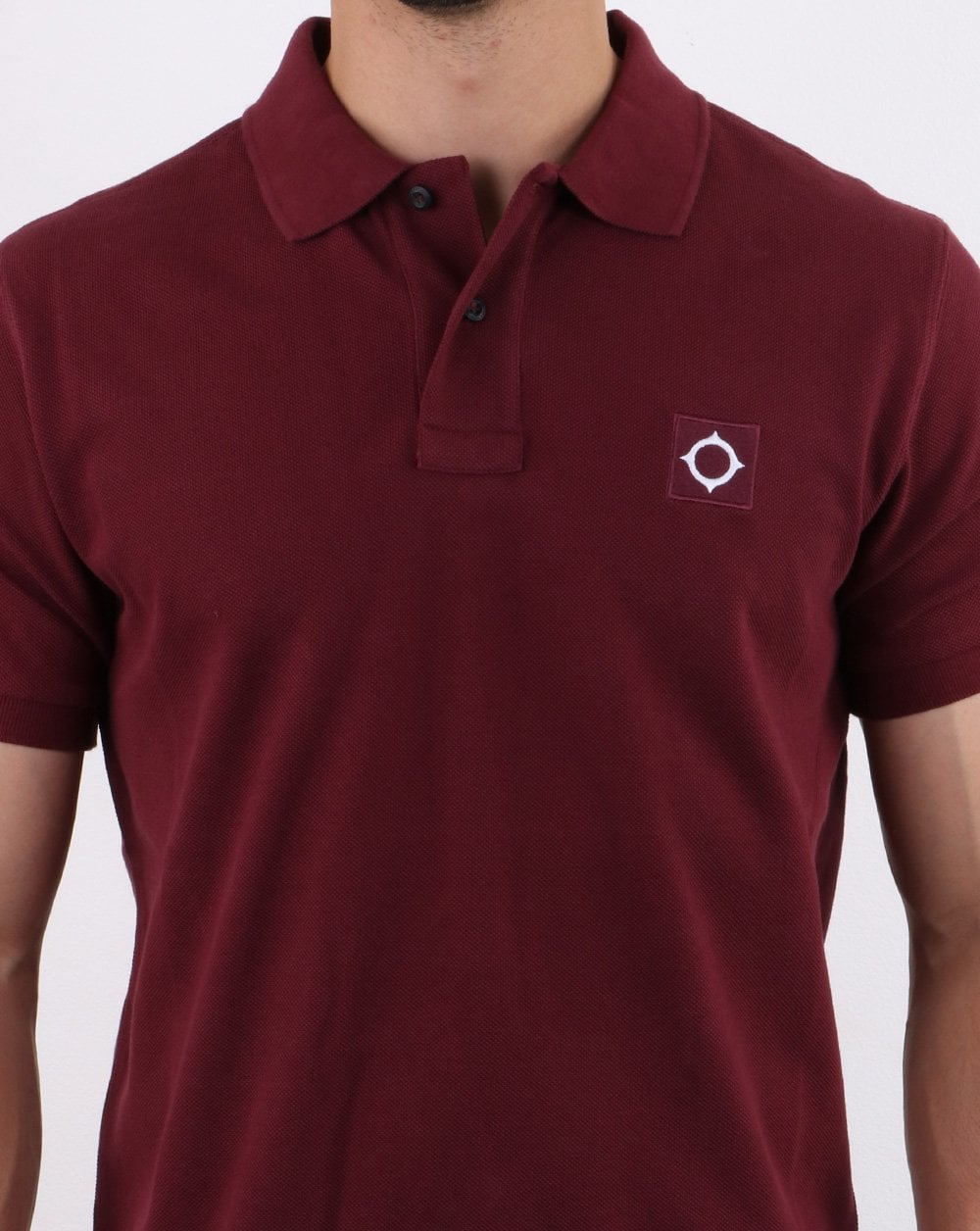 Ma.strum Pique Polo Deep Red