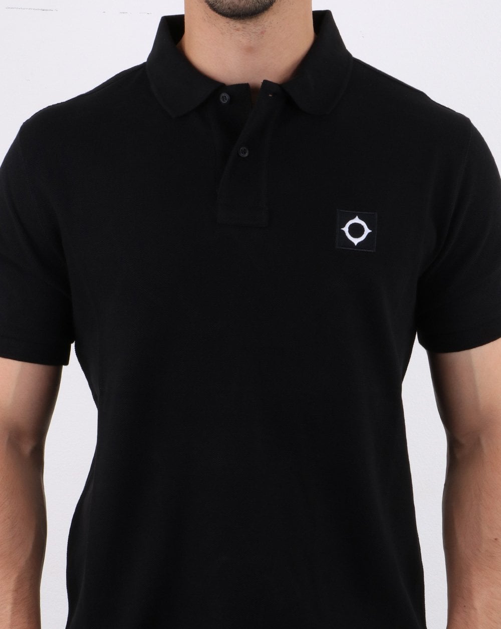 Ma.strum Pique Polo Black