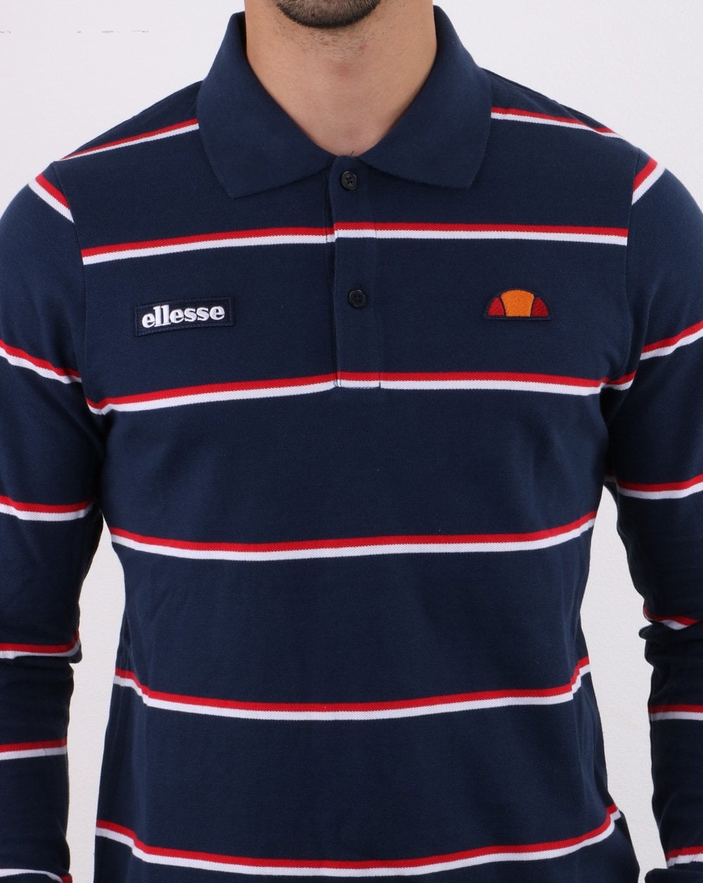 Ellesse Maffio Rugby Shirt Navy