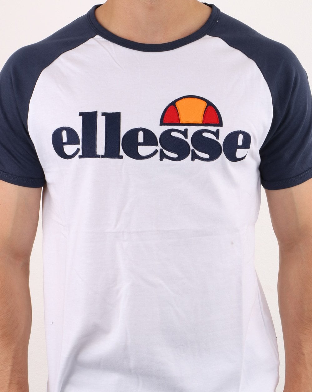 Ellesse T Shirt White/Navy