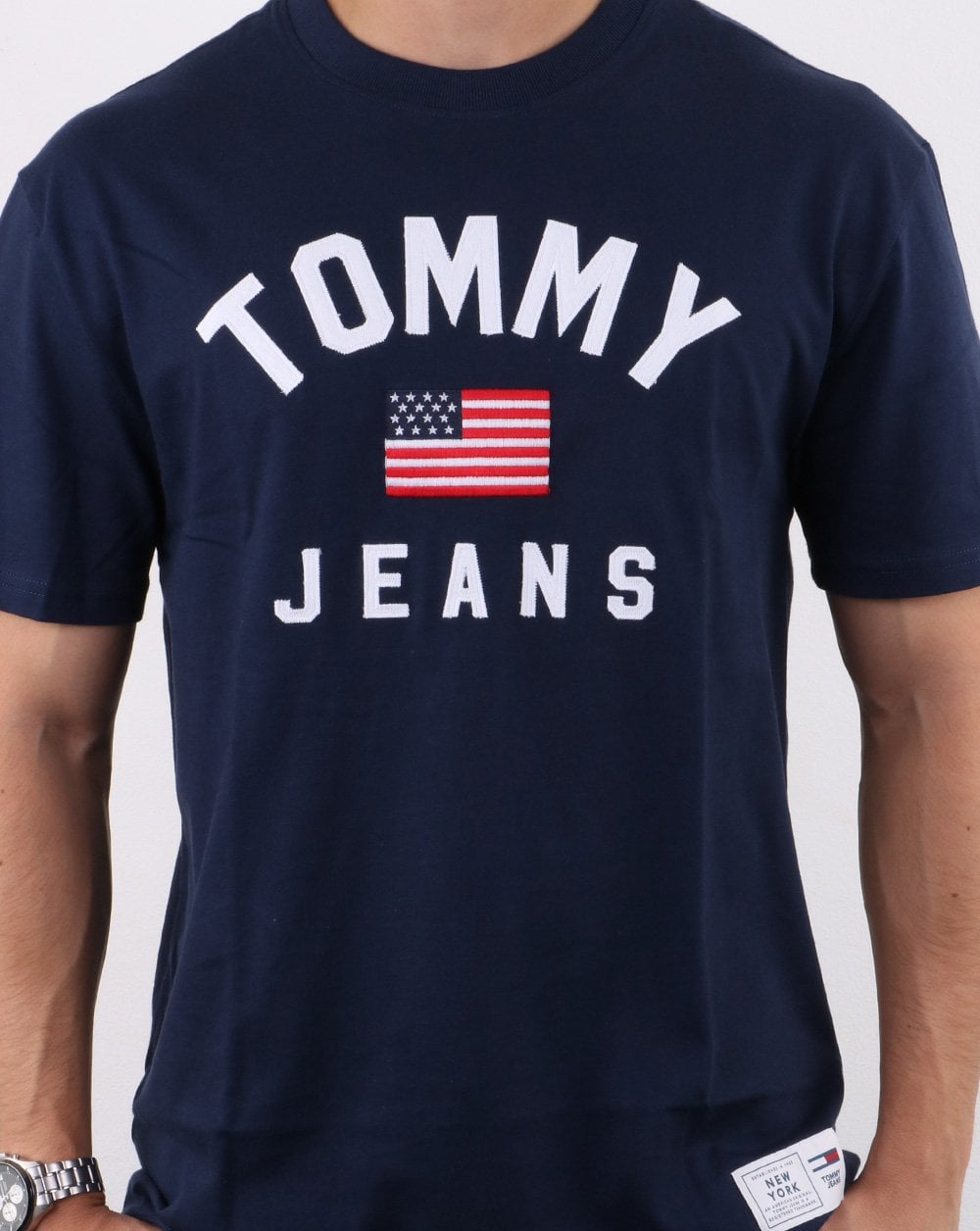 Tommy Hilfiger Usa Flag T-shirt Navy