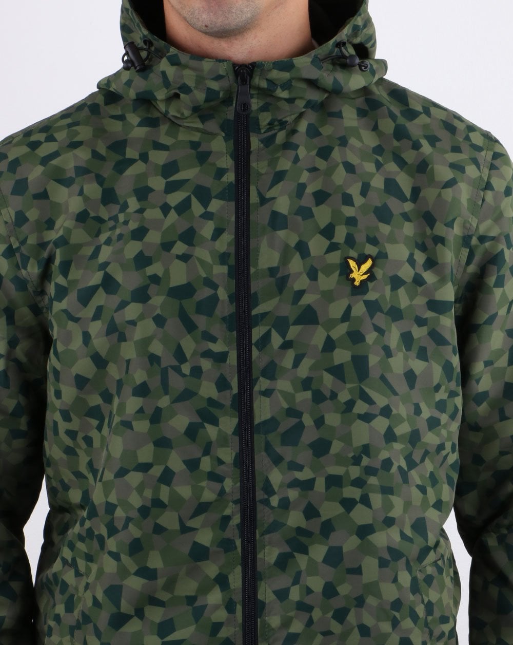 Lyle And Scott Zip Through Hooded Jacket Camo Print