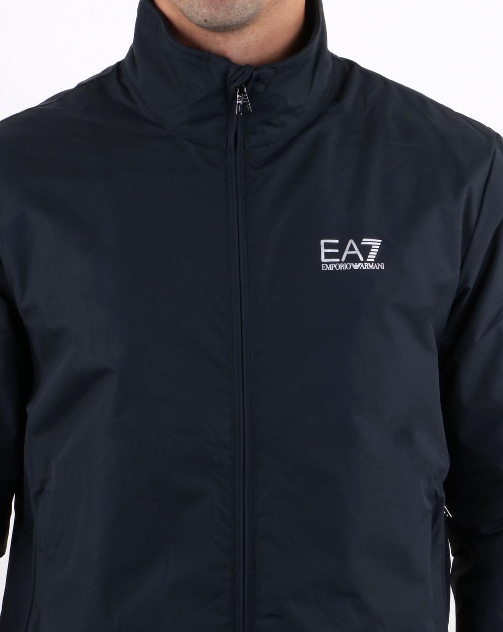 Emporio Armani Ea7 Bomber Jacket Navy/silver