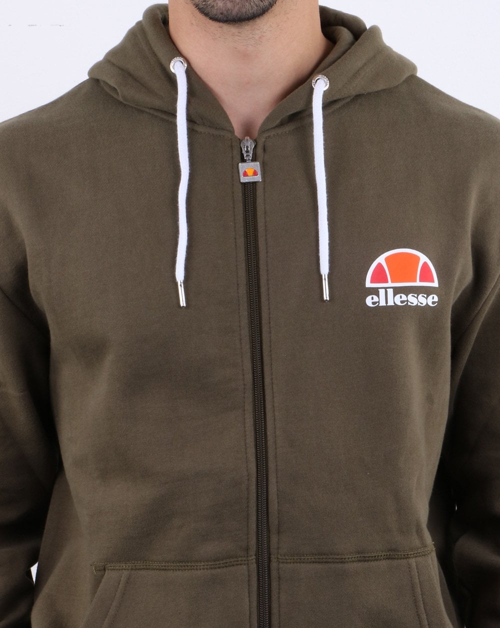 Ellesse Full Zip Hoody Khaki