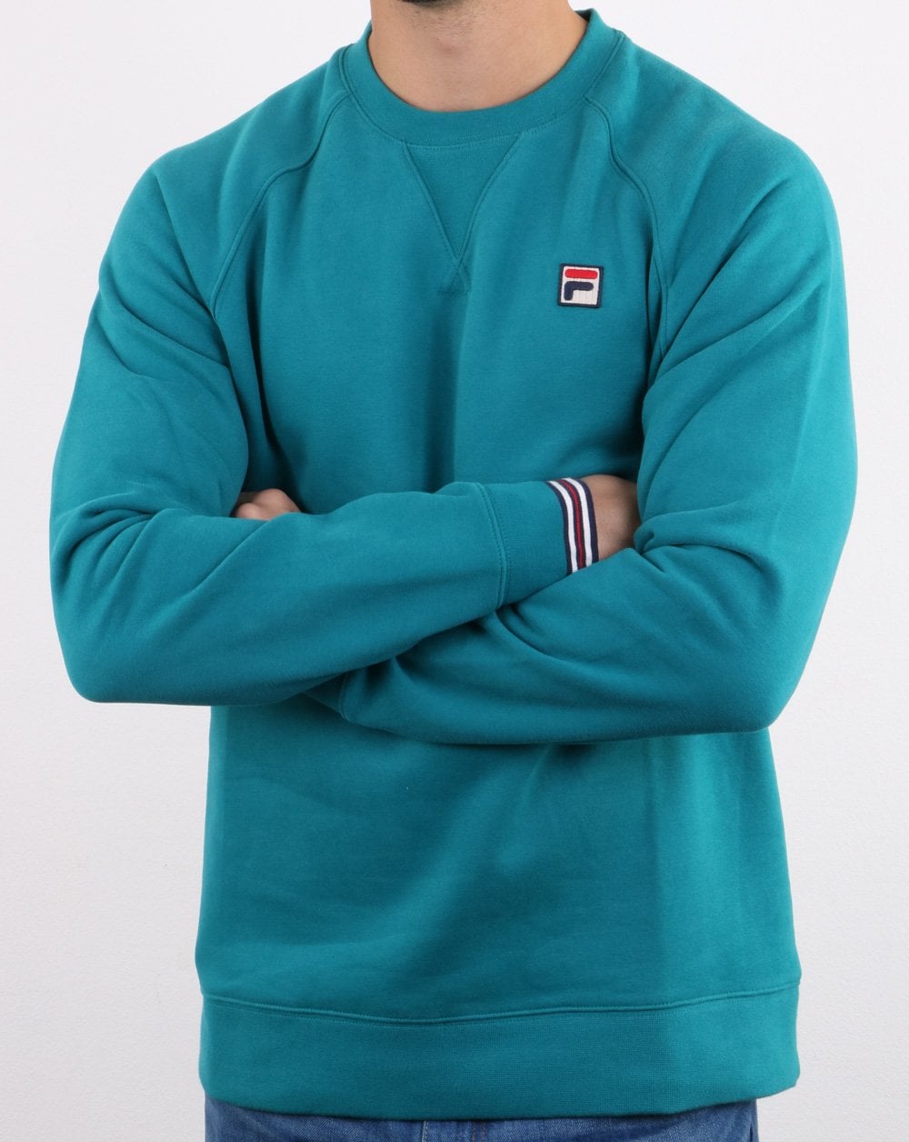 Fila Vintage Pozzi Crew Sweat Harbour Blue
