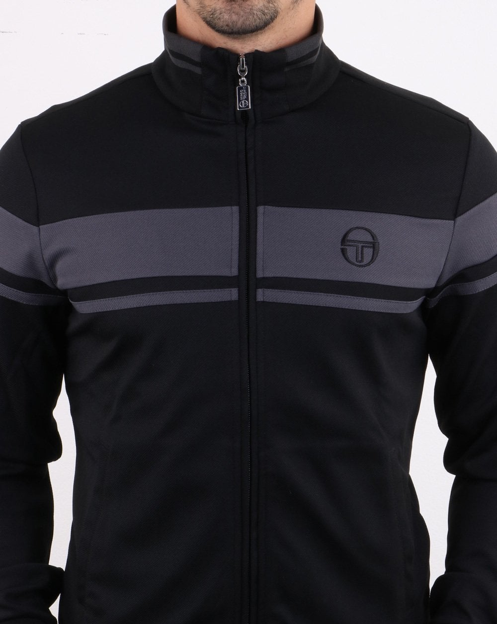 Sergio Tacchini Masters Track Top Black/Grey