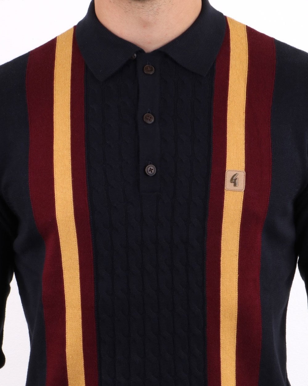 Gabicci Vintage Tram Polo Shirt Navy