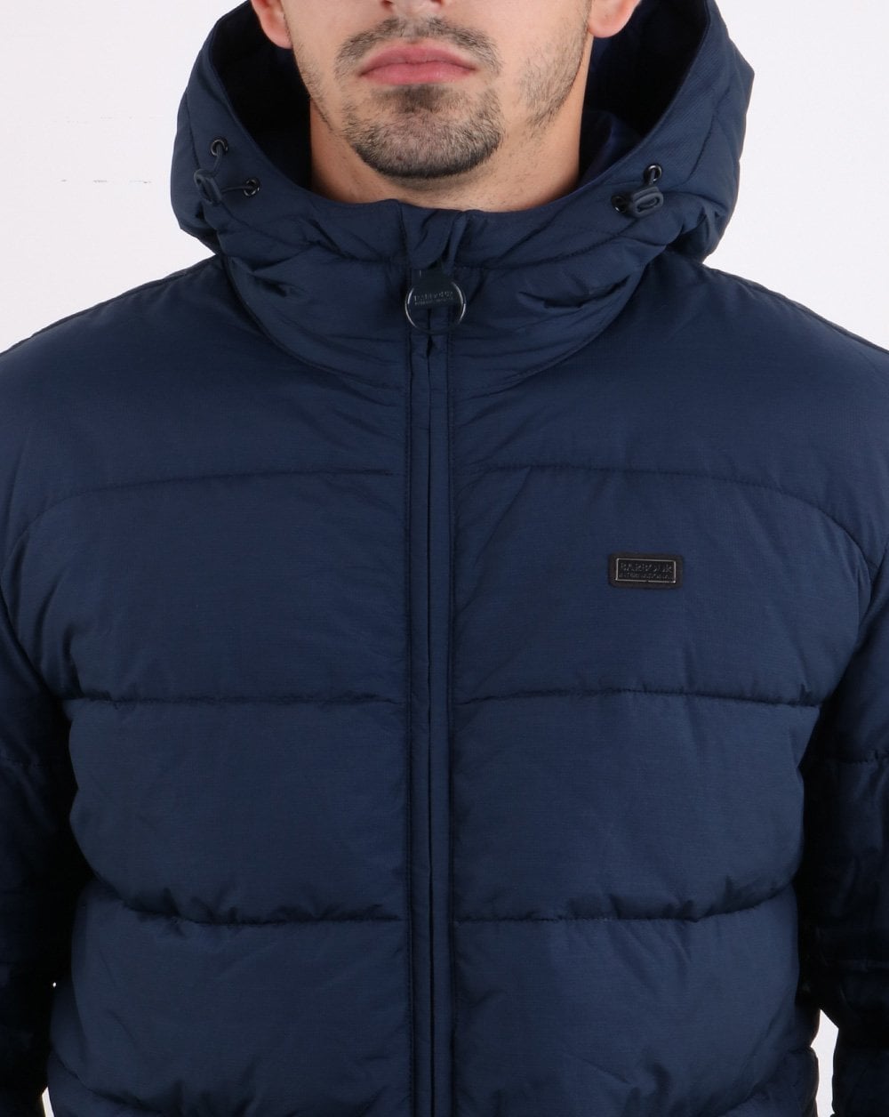 Barbour International Court Quilt Jacket Navy