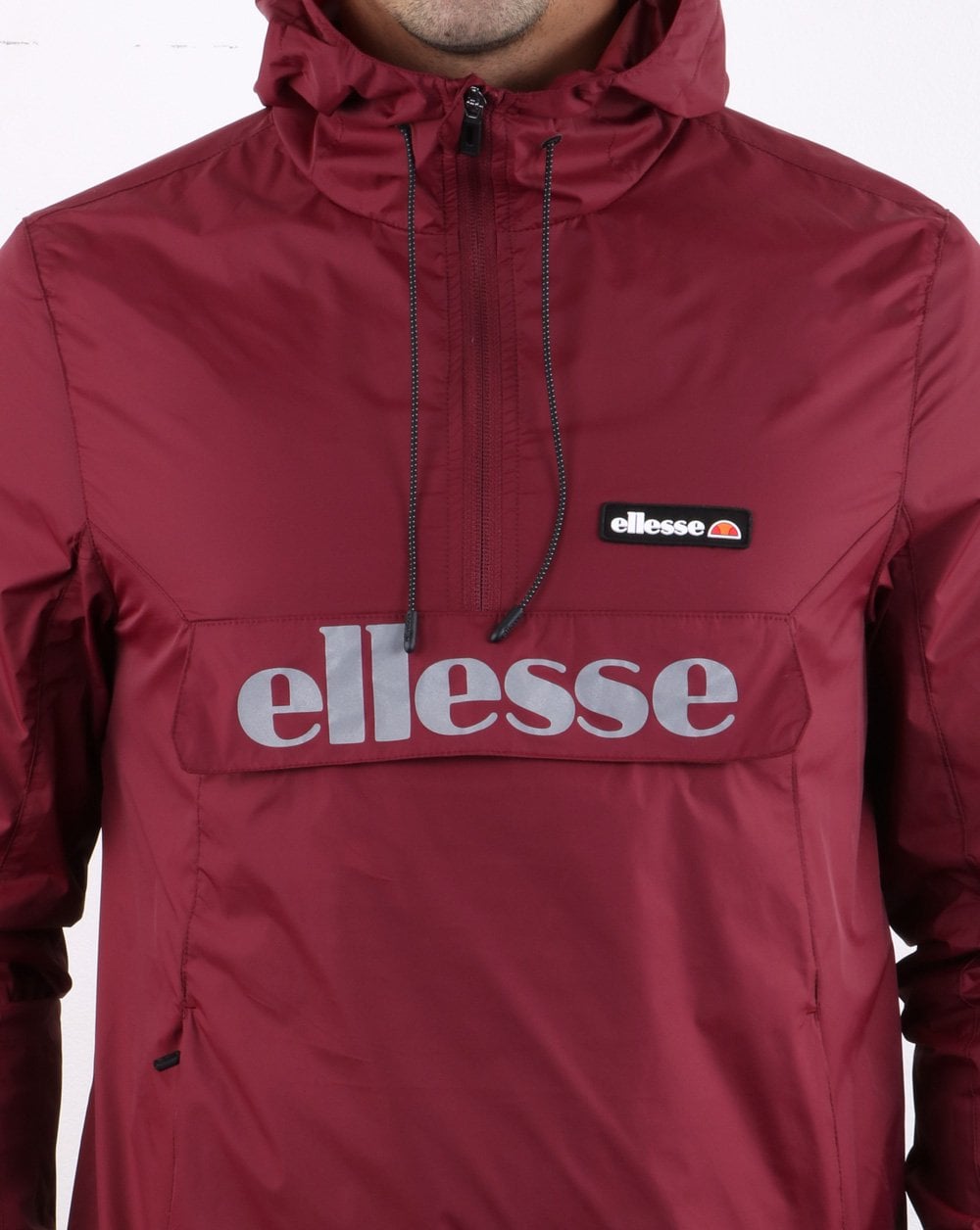 Ellesse Berto Rain Jacket Burgundy