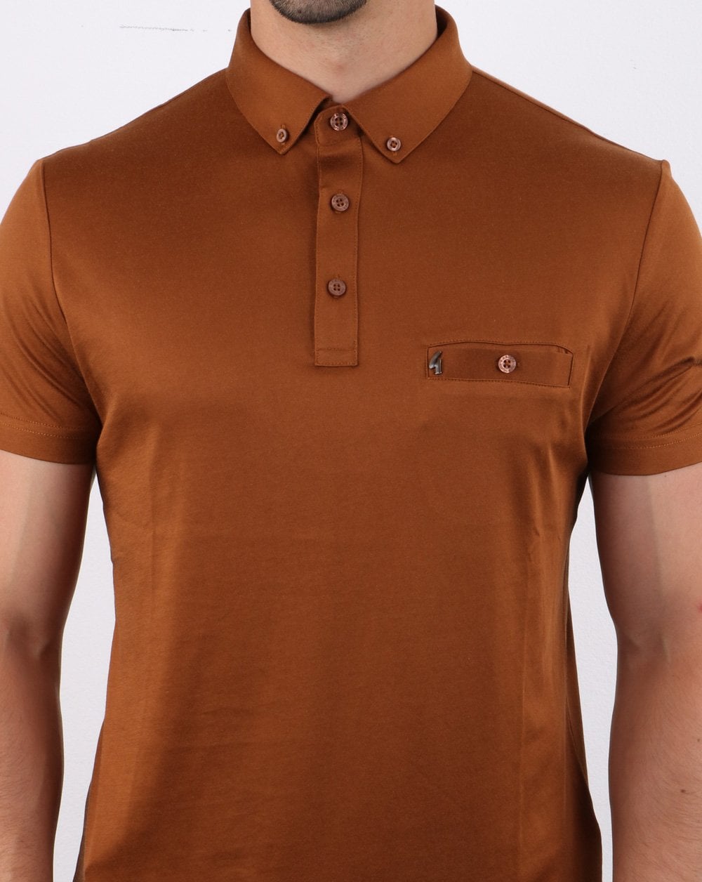 Gabicci Vintage Polo Shirt Toffee