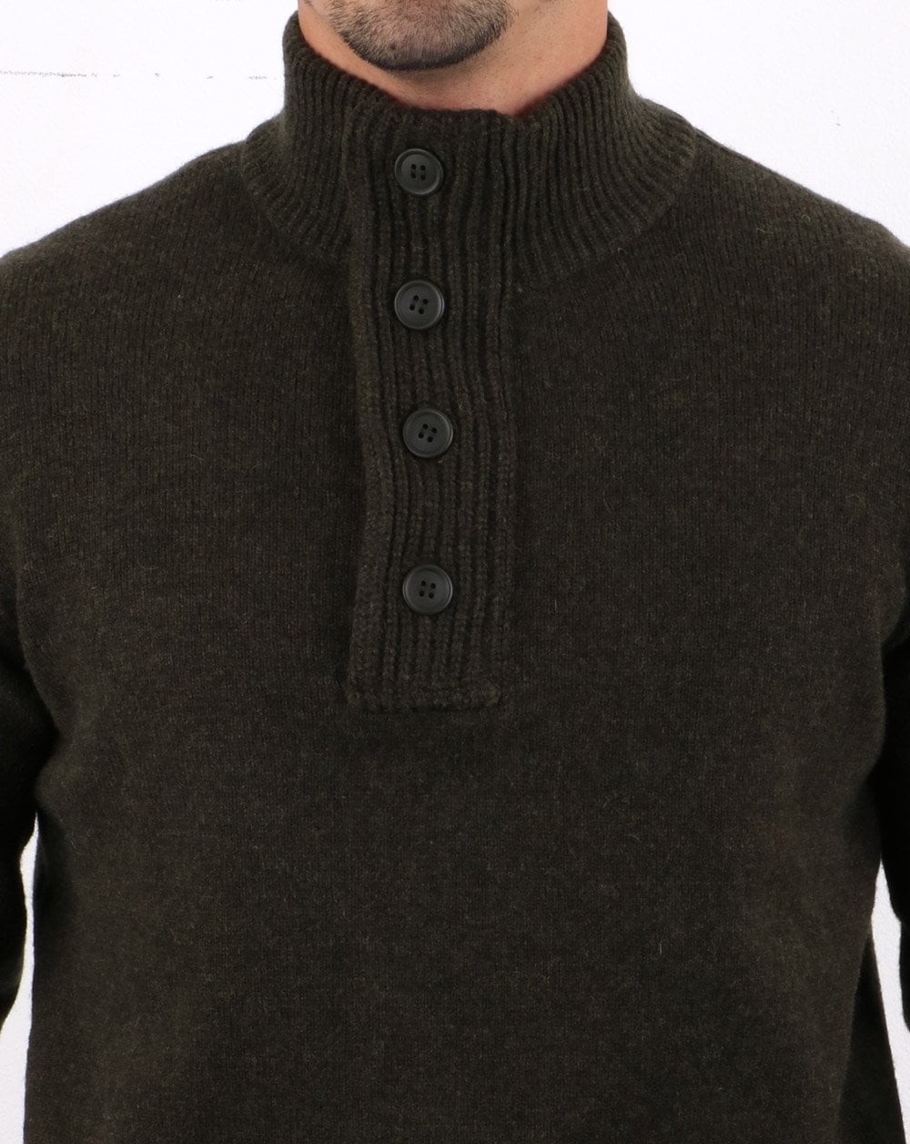 Barbour Patch Half Zip Jumper Seaweed