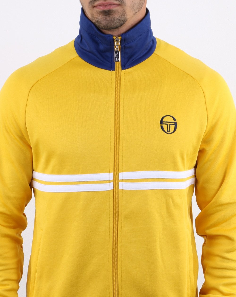Sergio Tacchini Dallas Track Top Yellow/Vintage Blue