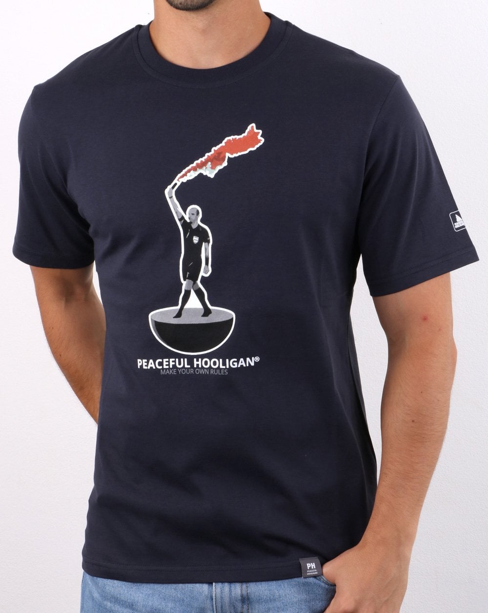 Peaceful Hooligan Referee T-shirt Navy