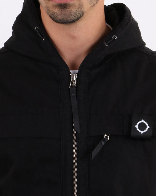 Ma.Strum Ma.strum Gd Hooded Jacket Jet Black