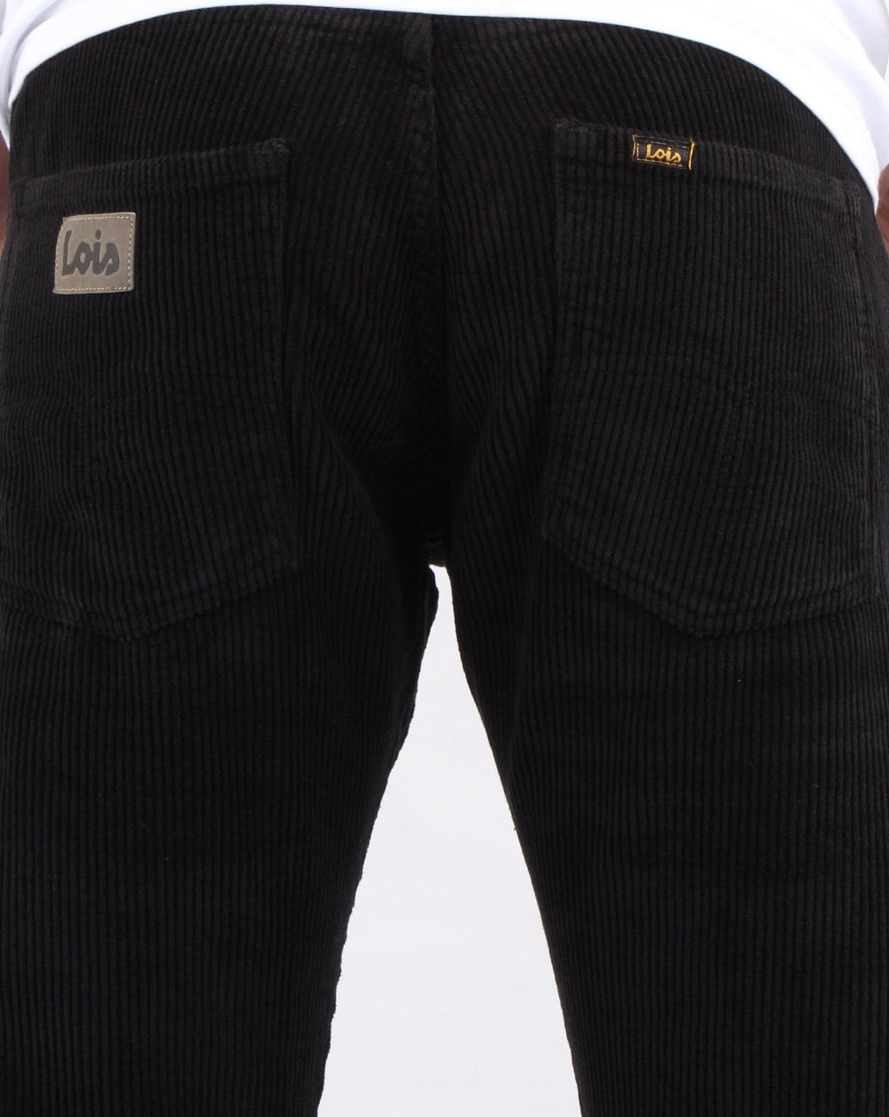 Lois Tapered Mid Cords Black