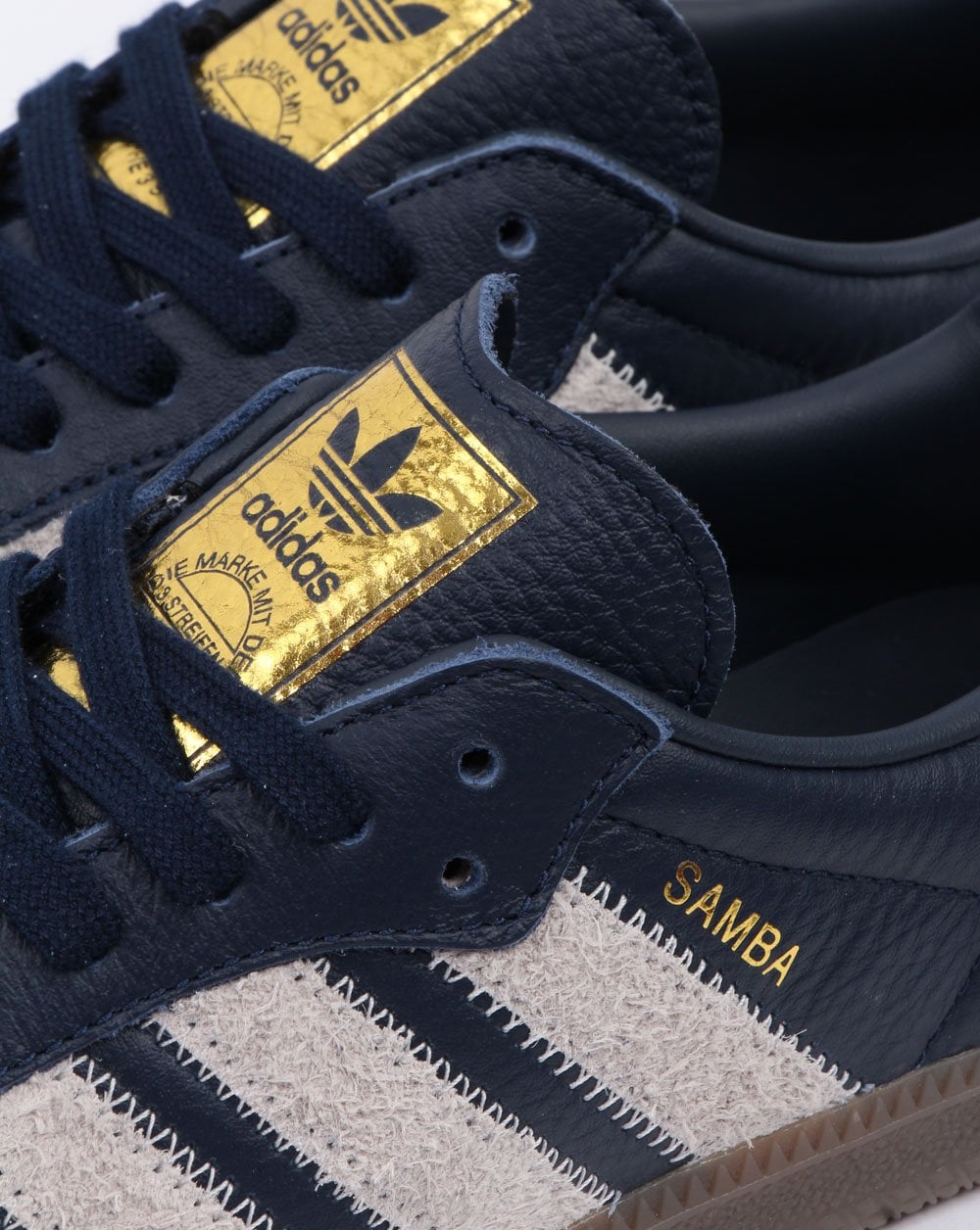 Adidas Samba Og Ft Trainers Navy/Grey