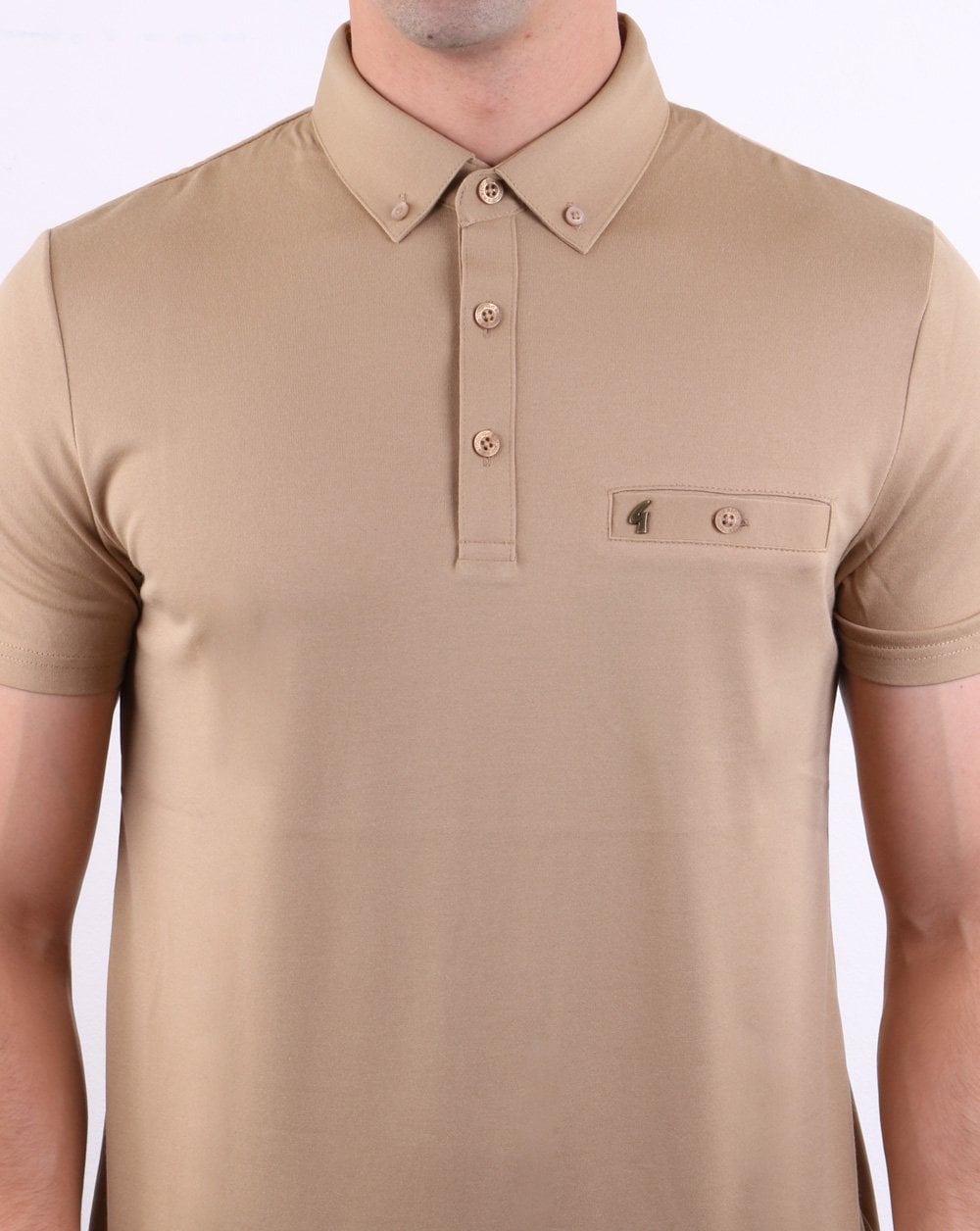 Gabicci Vintage Polo Shirt Oat