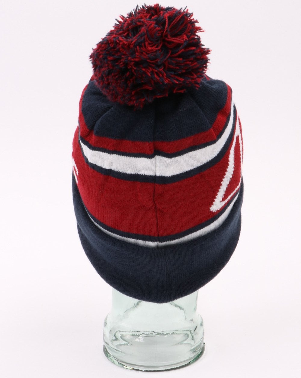 Berghaus Logo Bobble Hat Beanie Navy, Red and White