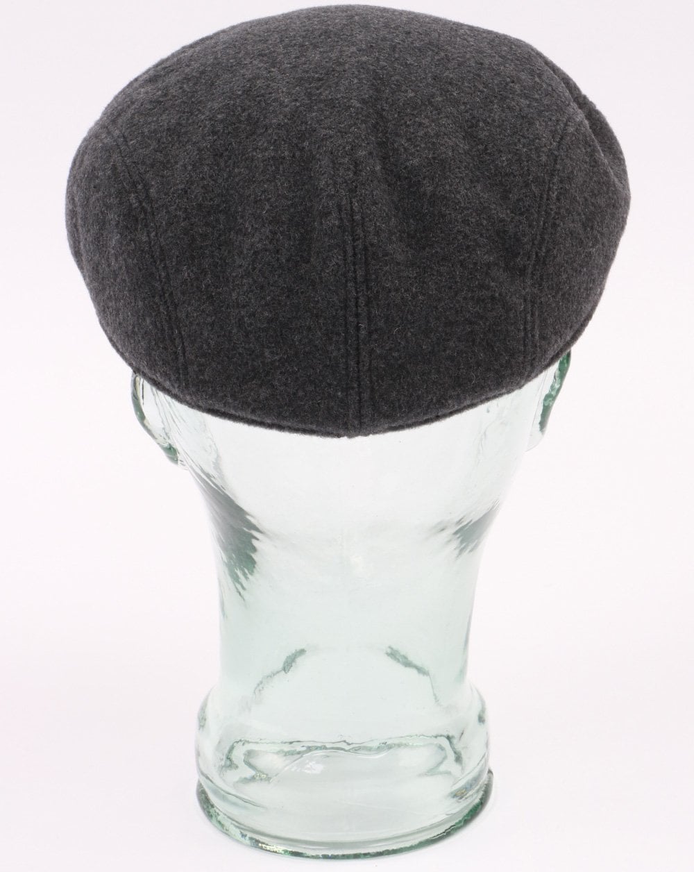 Lacoste Wool Broadcloth Flat Cap Dark Grey