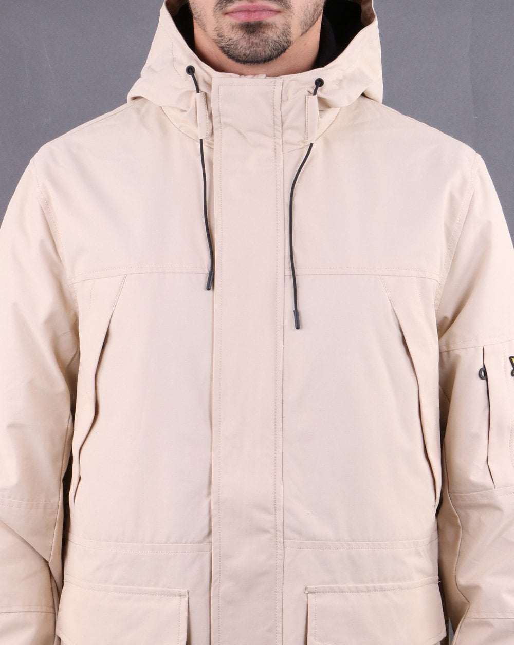 Lyle And Scott Panelled Jacket Cream