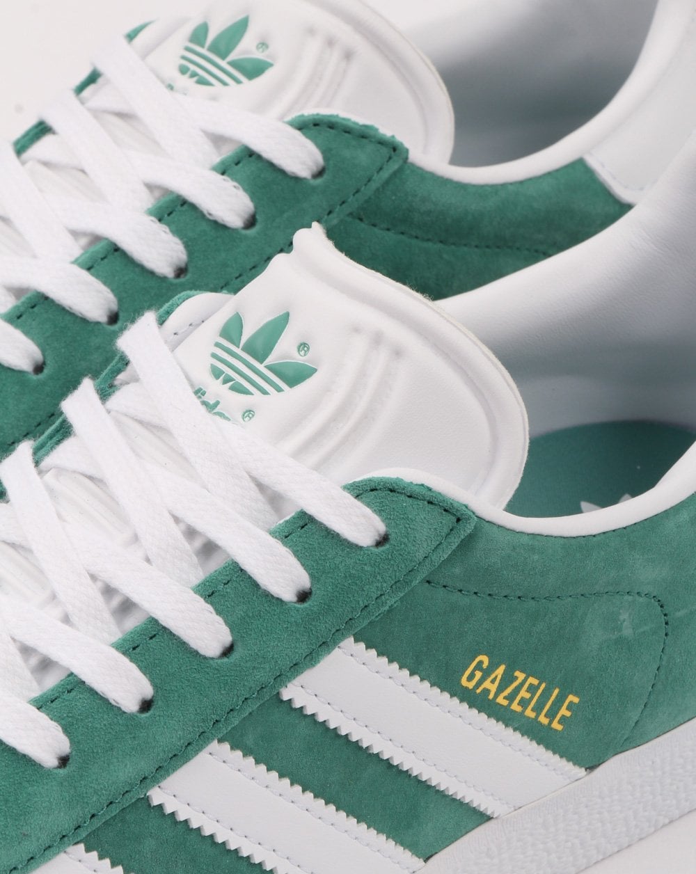Adidas Gazelle Trainers Light Green/White