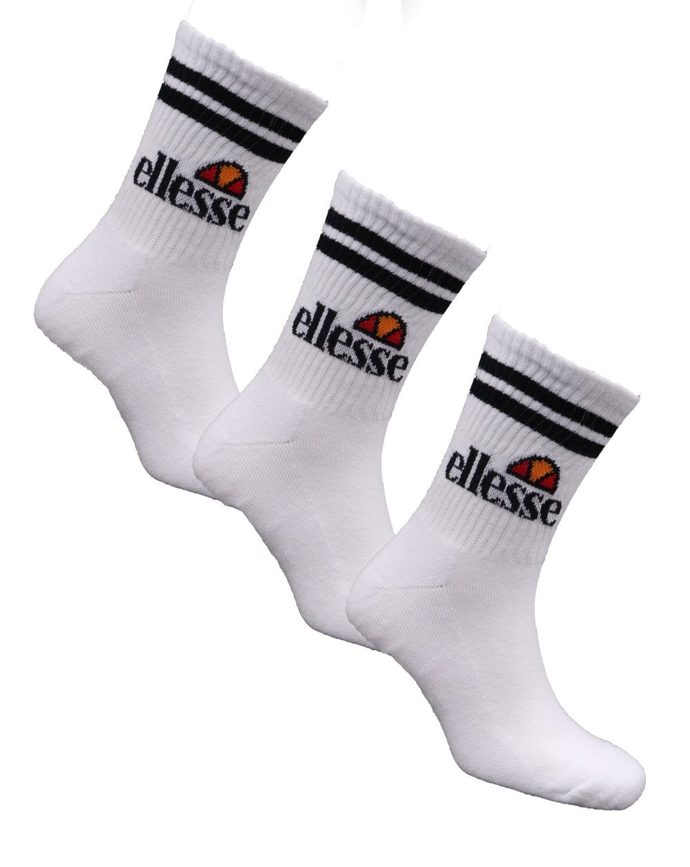 Ellesse Pullo 3 Pack Socks White/black