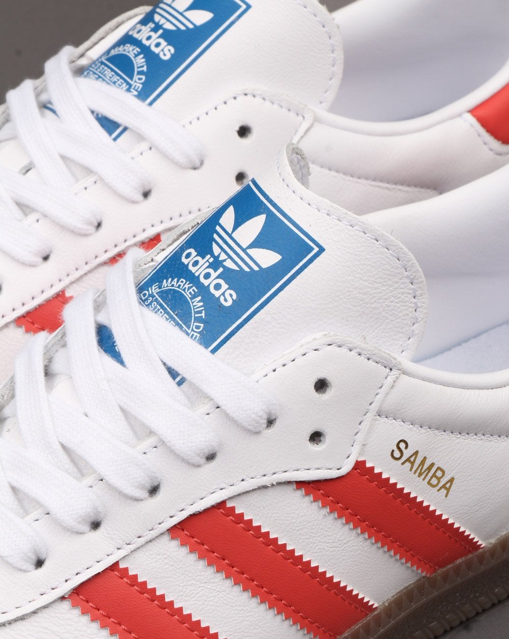 Adidas Samba Og Trainers White/Trace Scarlet