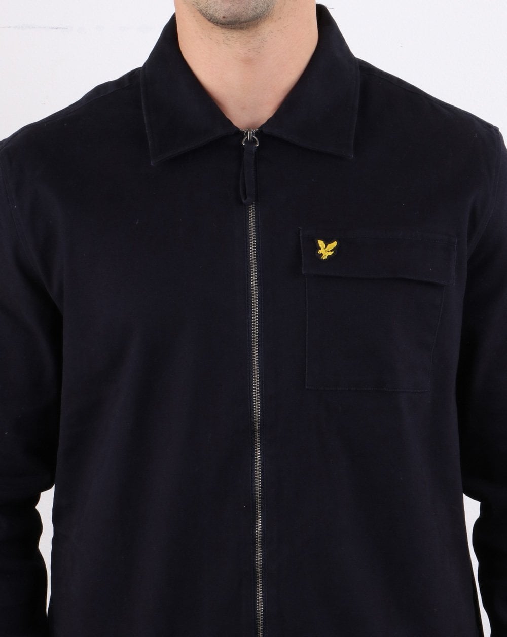 Lyle And Scott Twill Overshirt Navy