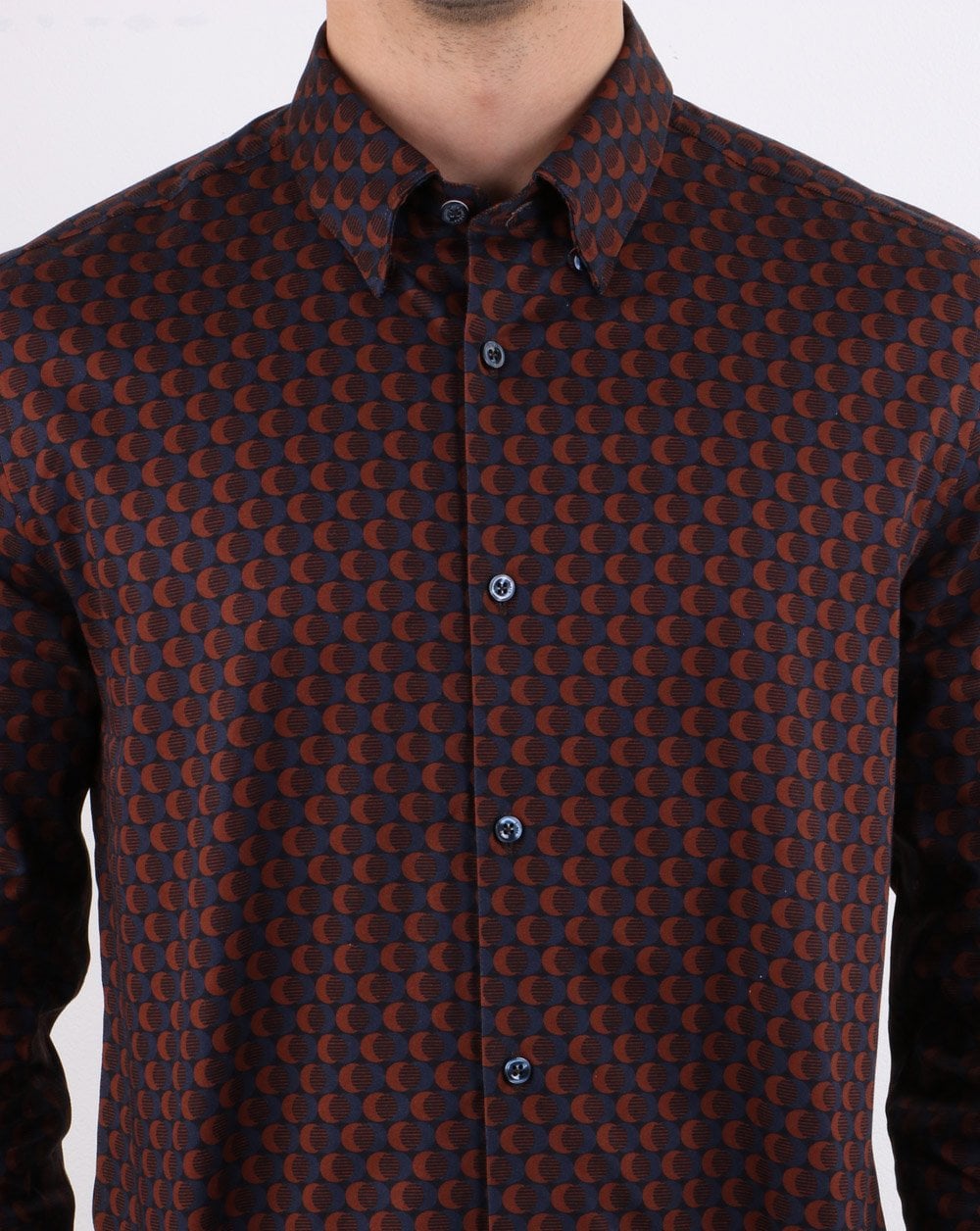 Ben Sherman Geo Shirt Navy